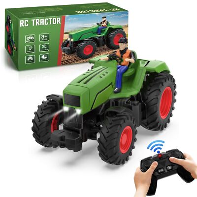 Remote Control Tractor Toys for Kids 3-5 RC Tractor Toy with