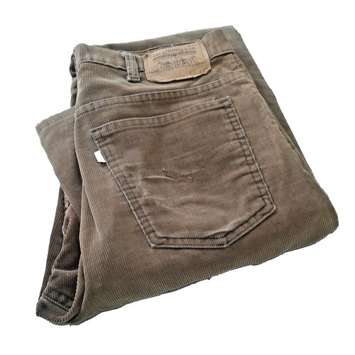 Vintage Mens LEVI'S ACTION SLACKS Pants GRAY Trousers 36 x 28.5
