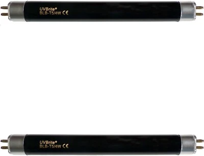 UVBrite® 2 x BLB-T5/4W 4 Watt Blacklight Bulb for UV Bank Note Money Checker