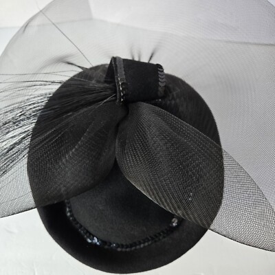 Sonni Lancaster Elegant Black  Women\'s Hat Vintage lancaster black wool - Gem main image 2