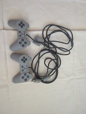 Sony PlayStation 1 PS1 Gray Controlle OEM SCPH-1080 Lot Of 2