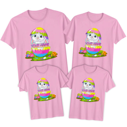 Personalised Family Bunny Happy Easter T-Shirts Tee Holiday Matching Outfit #ED - Picture 15 of 24