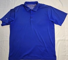 Mens Antigua Desert Dry Short Sleeve Royal Blue Polo Shirt Size Large - EUC