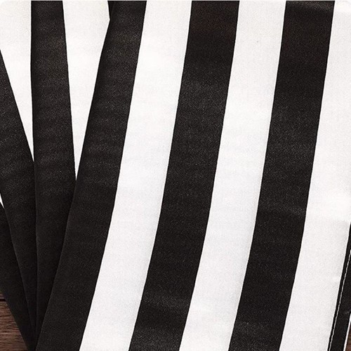 Rectangular Striped Table Runner Satin Fabric Table Cover Tablecloth Kitchen - Picture 4 of 13