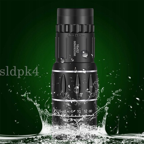 Super High Power 16x52 Portable HD Monocular Telescope Single Binoculars Outdoor - Picture 2 of 17