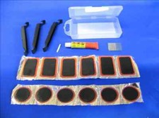 Flickzeug Fahrrad Reparaturset Set, Fahrrad Reifenflickzeug Flickzeug 19 Teilig