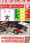 DECAL LANCIA FULVIA 1.6 COUPE HF S.MUNARI R.MONTECARLO 1972 WINNER (08)