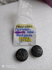 PAIR OFMEGA BLACK PLASTIC CRANK COVER PLATES BICI VINTAGE