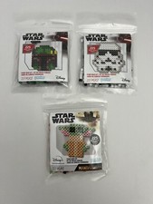 Disney Star Wars Perler Fused Bead Kit NIP Yoda Child, Storm Trooper, Boba Fett