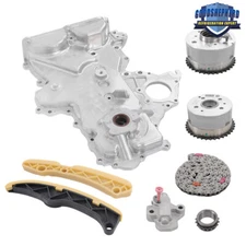 For 12-21 Hyundai Accent Kia Rio 1.6 Timing Chain Kit+VVT Gear+Oil Pump Cover