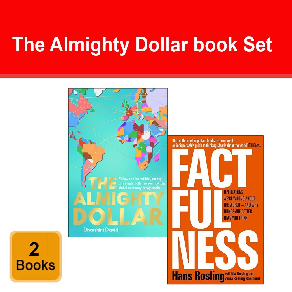 Almighty Dollar Dharshini David, Factfulness Hans Rosling 2 Books Collection Set