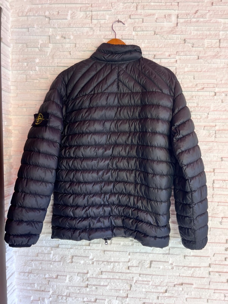 Stone Island Garment dyed micro yarn down jacket mens L | eBay