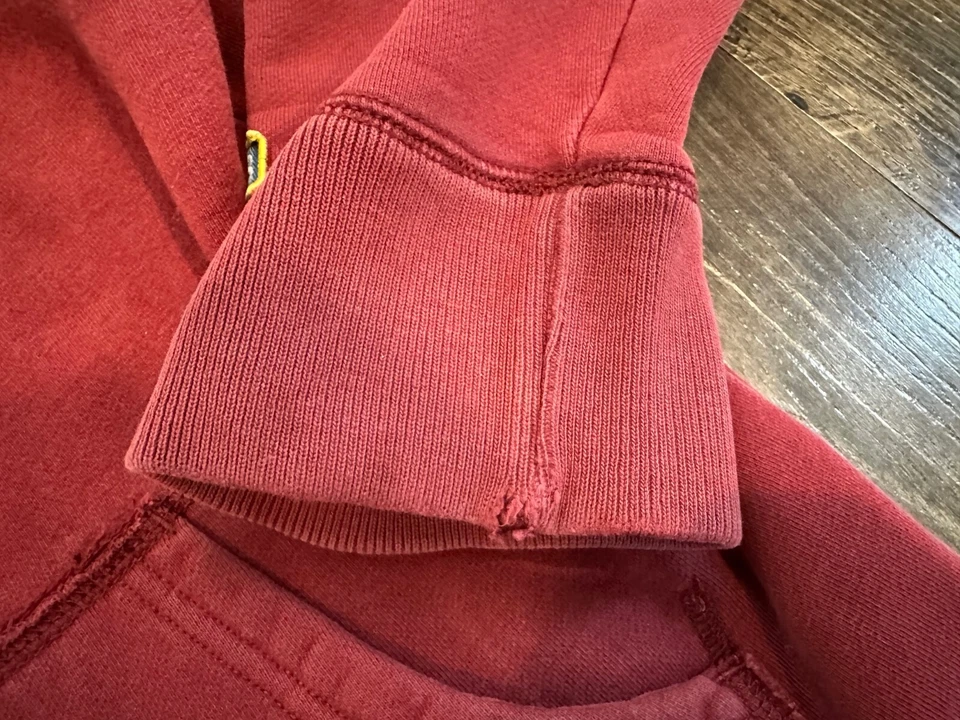 Chaqueta Sudadera Vintage Juvenil Abercrombie Cremallera Completa, Granate, Talla XL Foto 4 de 4