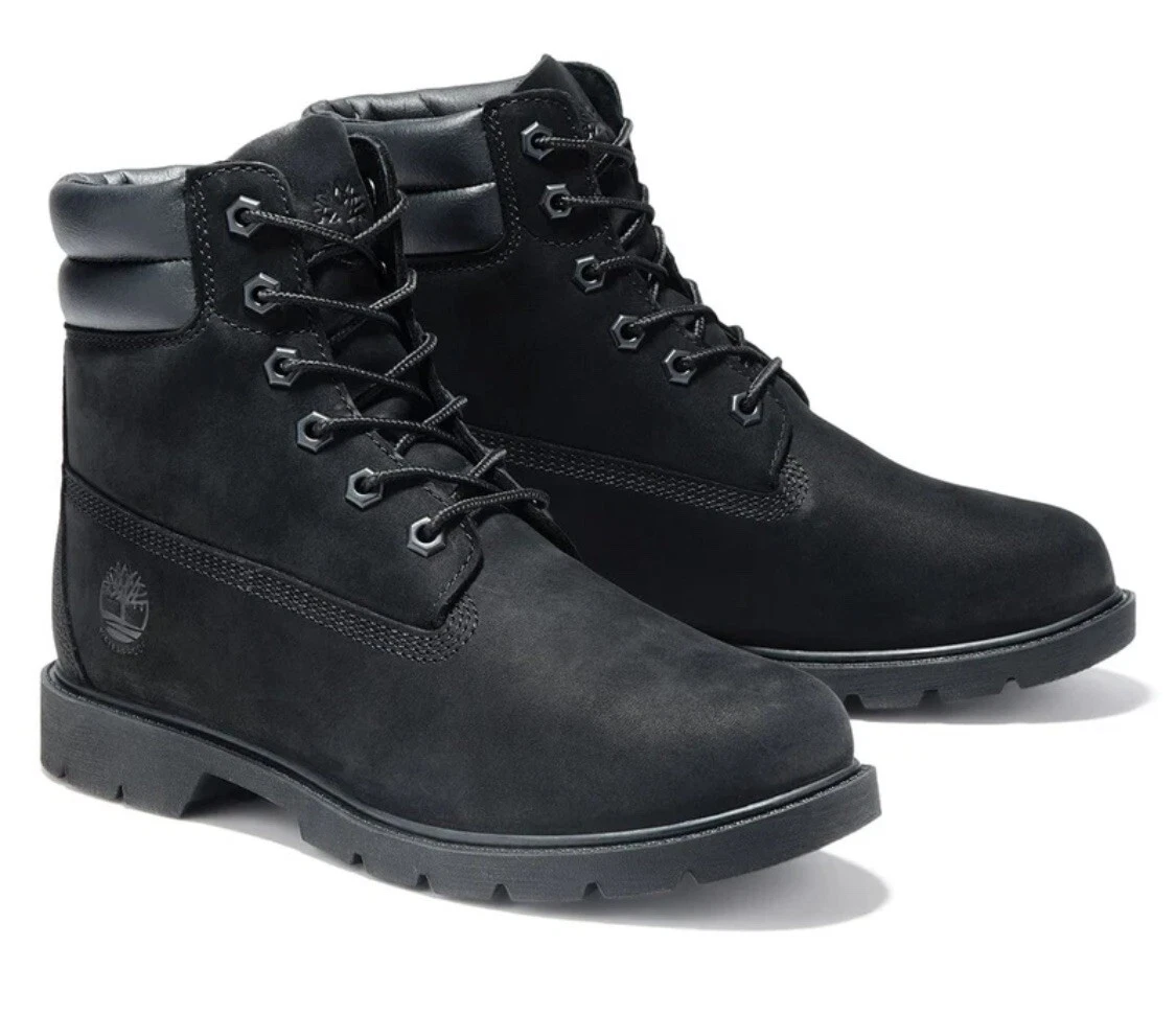 Stivali impermeabili Timberland 6 pollici Premium 8658A da donna taglia 8 5 M neri nabuk