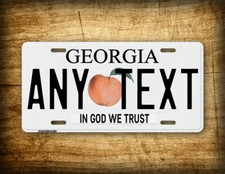 Personalized Georgia Peach License Plate Novelty Ga State Replica Custom Tag Personalized Georgia Peach License Plate Novelty Ga State Replica Custom Tag