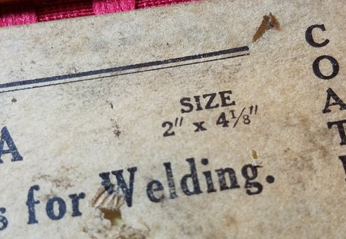 2 Vtg Coated Cover Glass Arc Helmets Hand Shields Welding NOS ~ 2" x 4 1/8" - J1 - Picture 5 of 9