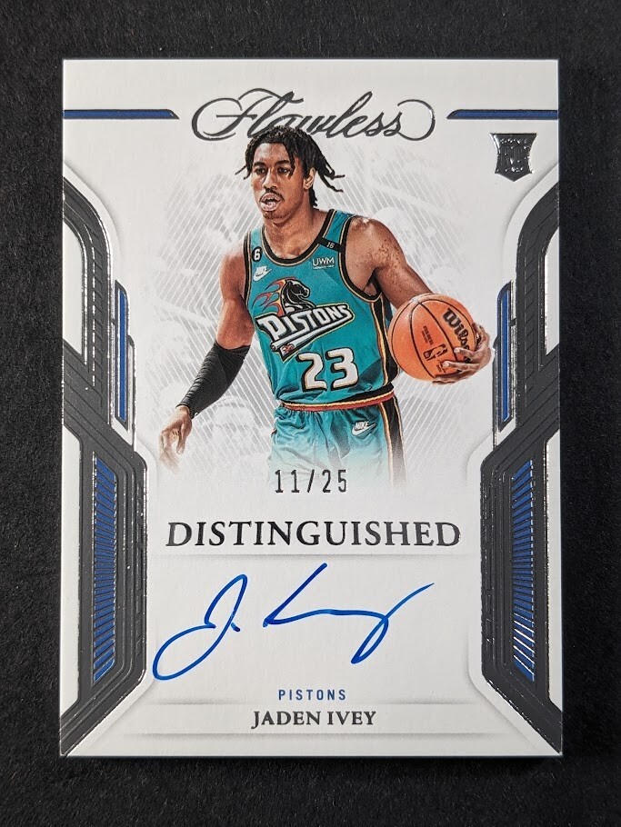 2022-23 Panini Flawless JADEN IVEY 11/25 Rookie RC Auto Distinguished SP #DA-JIV