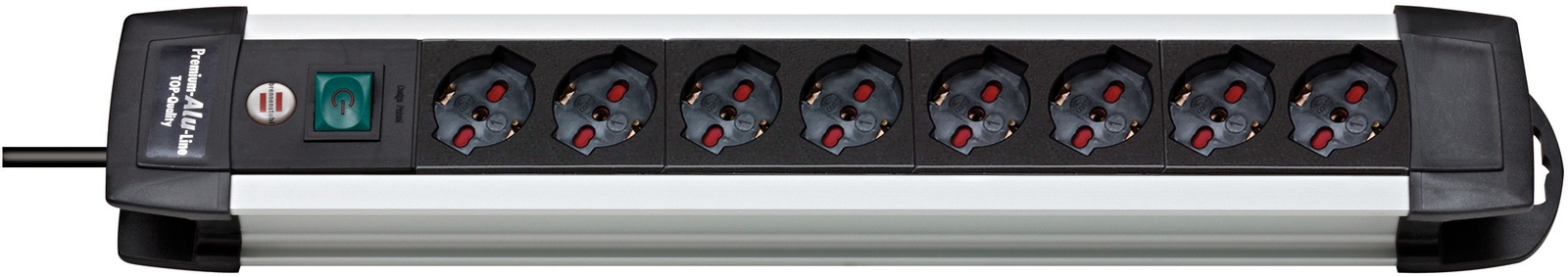 Brennenstuhl Ciabatta elettrica Premium-Alu-Line 8 prese multipresa 3m
