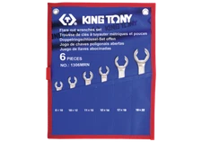 Set of 6 pcs 6 point Metric Brake Line Tube Wrench Open Ring Spanner Special