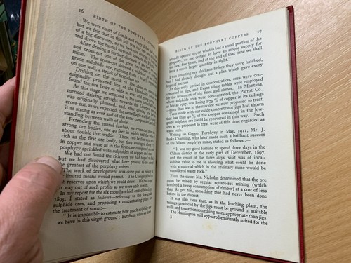 RARE 1933 "THE STORY OF THE BIRTH OF PROPHYRY COPPERS" HARDBACK BOOK (LL) - Picture 11 of 12