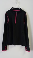 Danskin Now Girls Active Top Black Pink Size L 10/12
