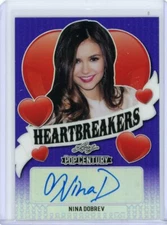 2020 Leaf Pop Century Heartbreakers Purple Autograph #H-ND1 Nina Dobrev #01/12