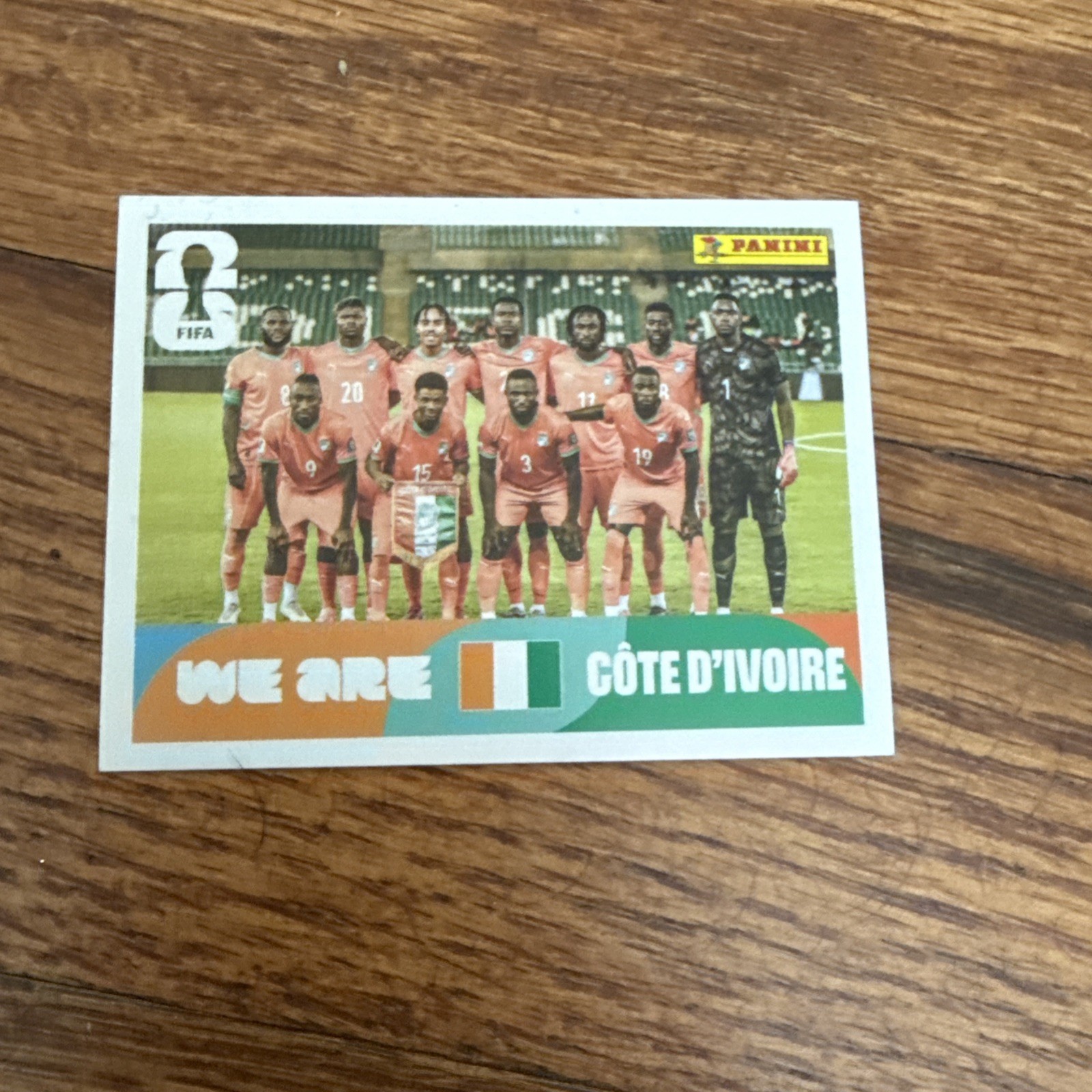 2026 Panini World Cup Sticker #13 CIV Team Photo