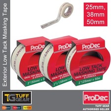 ProDec Low Tack Plain Masking Tape 50M Roll Paint Decorating Wall Edge Trade
