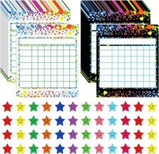 80 Pack Incentive Reward Chart Behavior and Chore Charts with 2160 Star Stickers