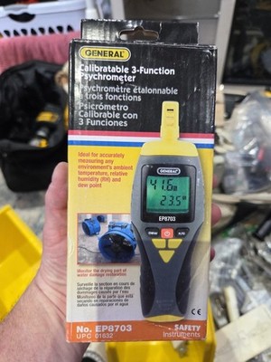 General EP8703 Calibratable 3-Function Psychrometer - NEW IN BOX!!