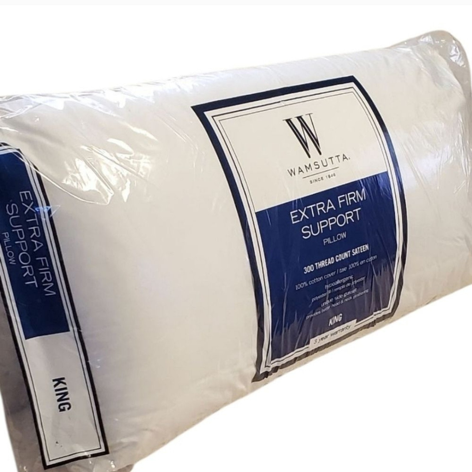 NEW Wamsutta Extra Firm Support King Size Pillow - White