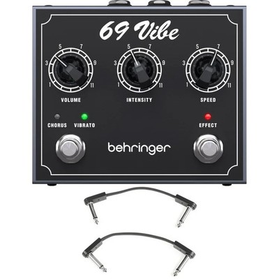 Behringer 69 Vibe Chorus/Vibrato Pedal with EBS Patch Cables