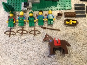 VINTAGE LEGO‼️CAMOUFLAGED OUTPOST‼️6066‼️PARTIALLY COMPLETE W/ INSTRUCTIONS