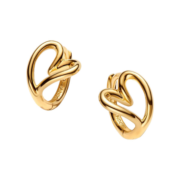 Pandora Creolen Herzen Goldfarben 264359C00-image