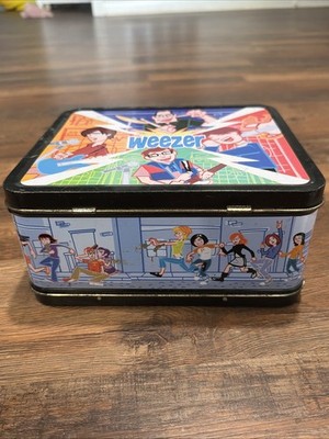 Weezer Metal Lunch Box Comic Art Style Y2K Official Band