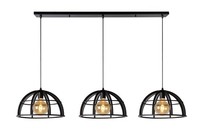 HäNgelampe Schwarz HöHenverstellbar Modern L:150 Cm E27 Pendelleuchte Esszimmer