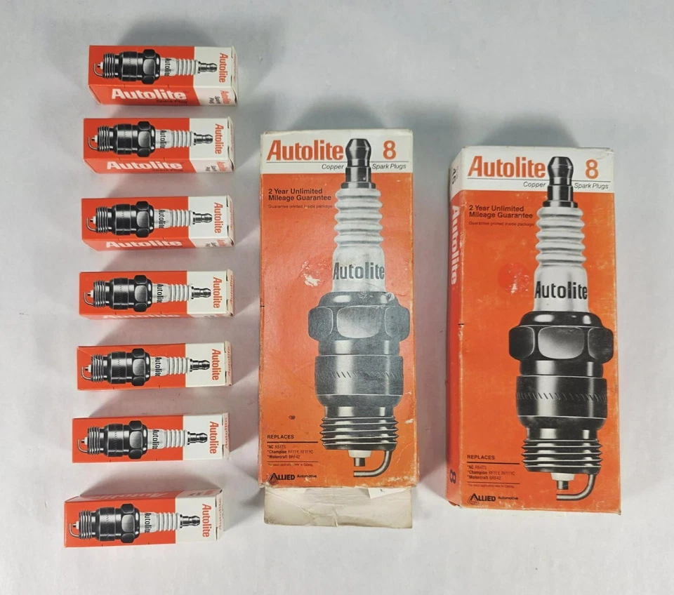 Bujías Autolite 45 Núcleo de Cobre Resistencia (Lote de 15) Nuevo Stock Antiguo Foto 3 de 4