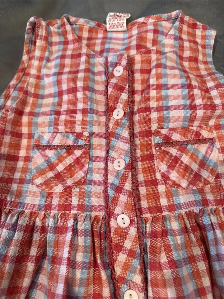 Vestido Rosa Rojo Azul Cuadros April Cornell Niñas Cuadros Niñas 5/6 Foto 2 de 4