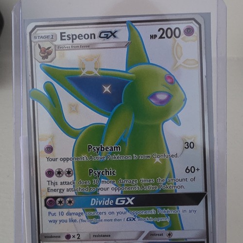 Espeon GX SV60/SV94 Hidden Fates Shiny Vault Shiny Holo Rare 200 HP