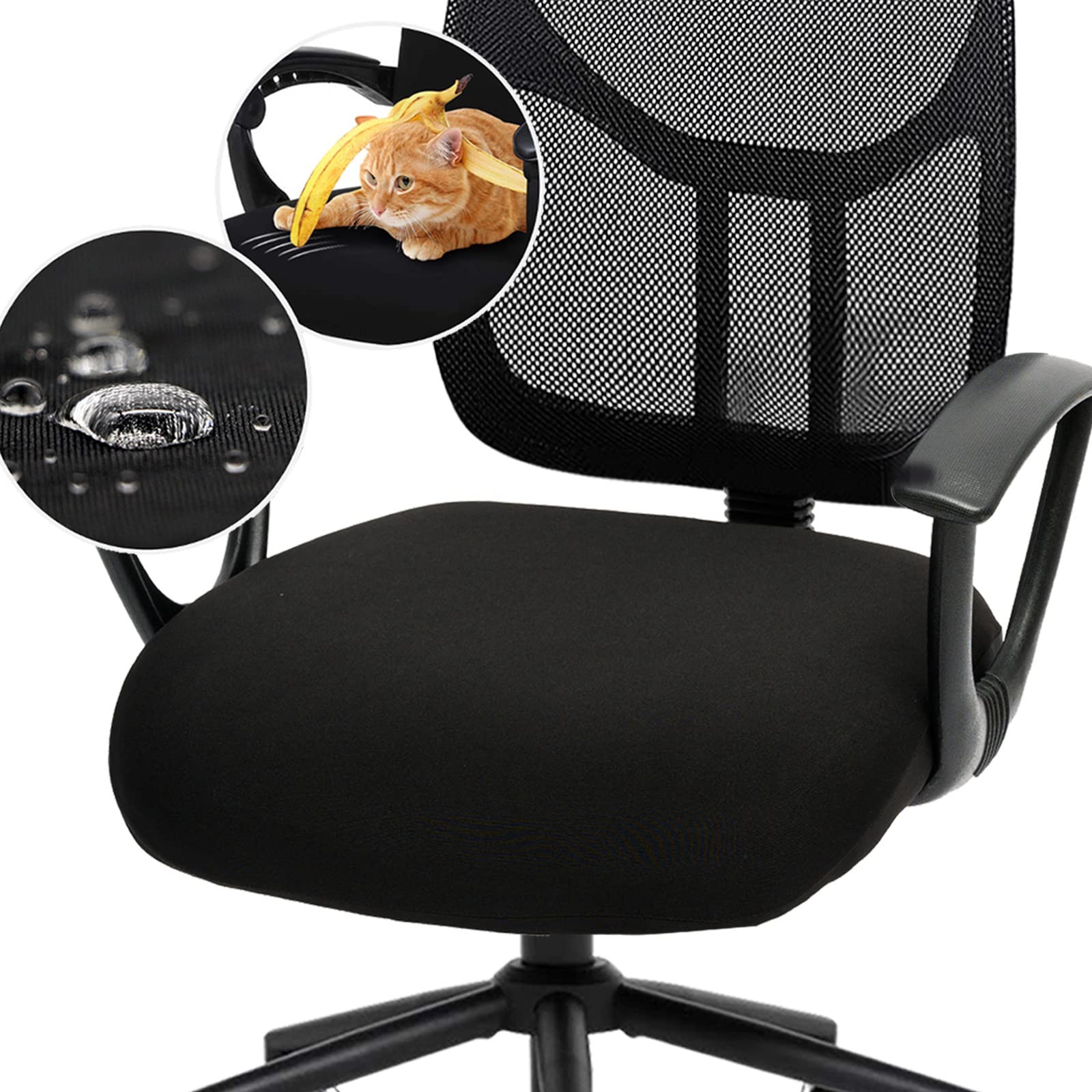 Seat Cover Pu Leather Chair Covers Stretchable
