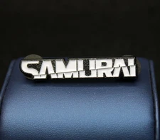 Cyberpunk 2077 Samurai Text Logo Pin Badge