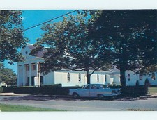 Unused Pre-1980 OLD CARS & CHURCH SCENE Cape Cod - Hyannis Port MA p3673