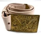 CIVIL WAR US UNION NCO INFANTRY FIELD BELT & BUCKLE- SIZE 2 (FITS 34-44 INCH)