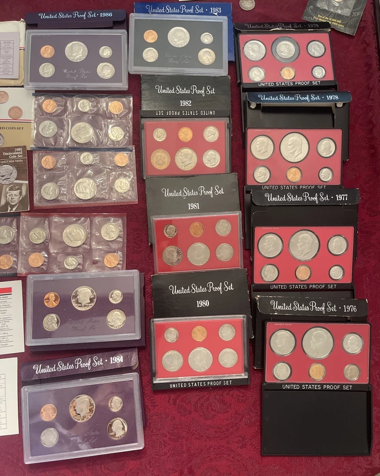 1976-1986 Proof Sets (15 Sets) U.S. Mint Original Government Packaging OGP - Image 4 of 4