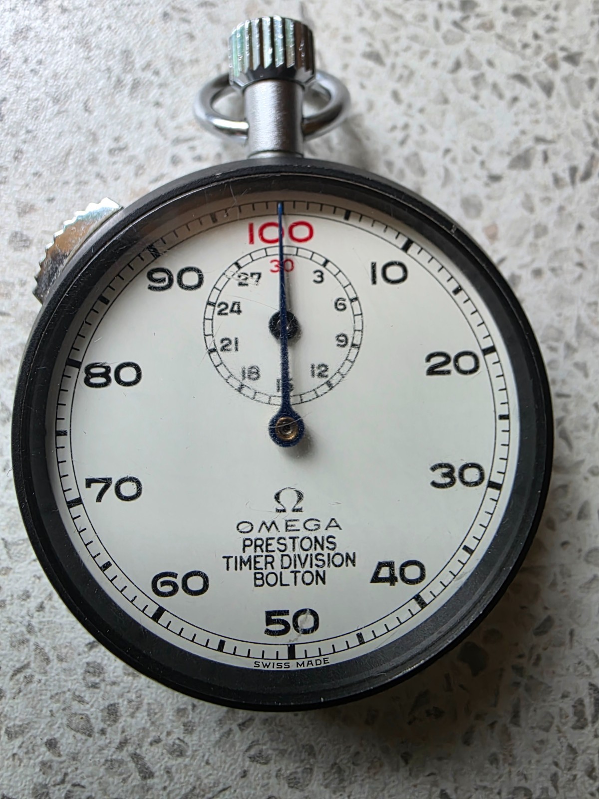 Omega 100th minute stopwatch. Excellent condition and work perfectly