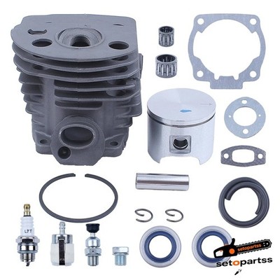 For Husqvarna 55 51 46mm Cylinder Piston Ring w/Gasket Chainsaw Part 505275719