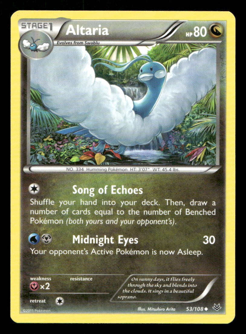Altaria 53/108 Roaring Skies LP Pokemon