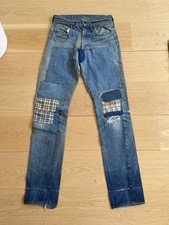Vintage 1960s Levi s 501 Big E Selvedge Jeans 16 Stamp Woodstock Hippie 30x36