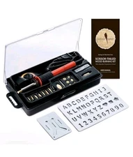 New & Sealed Scissor Tailed Wood Burning Craft Kit 22 Pieces