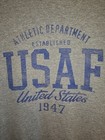 United States Air Force Academy 2xl Xxl Mens Gray Graphic Logo Tshirt Ncaa